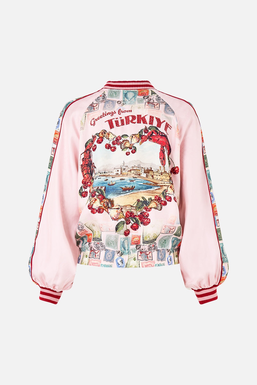 PANELLED SLEEVE BLOUSON BOMBER - 7