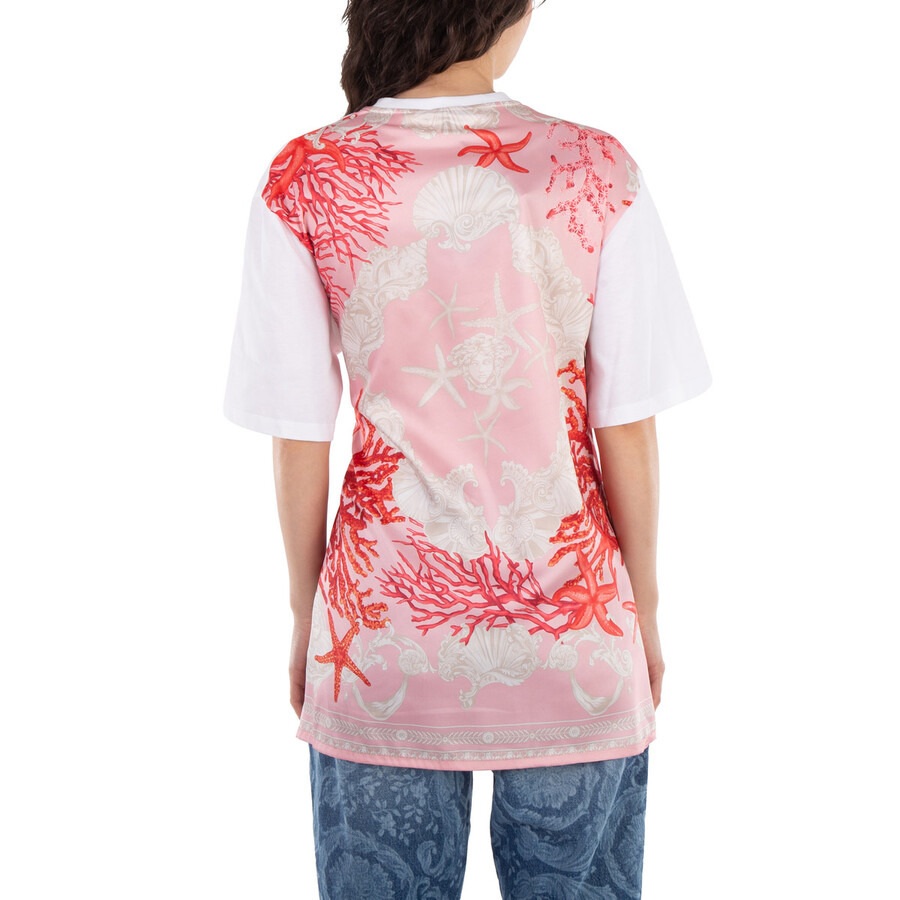Versace Safety Pin Barocco Sea Printed T-Shirt - 5