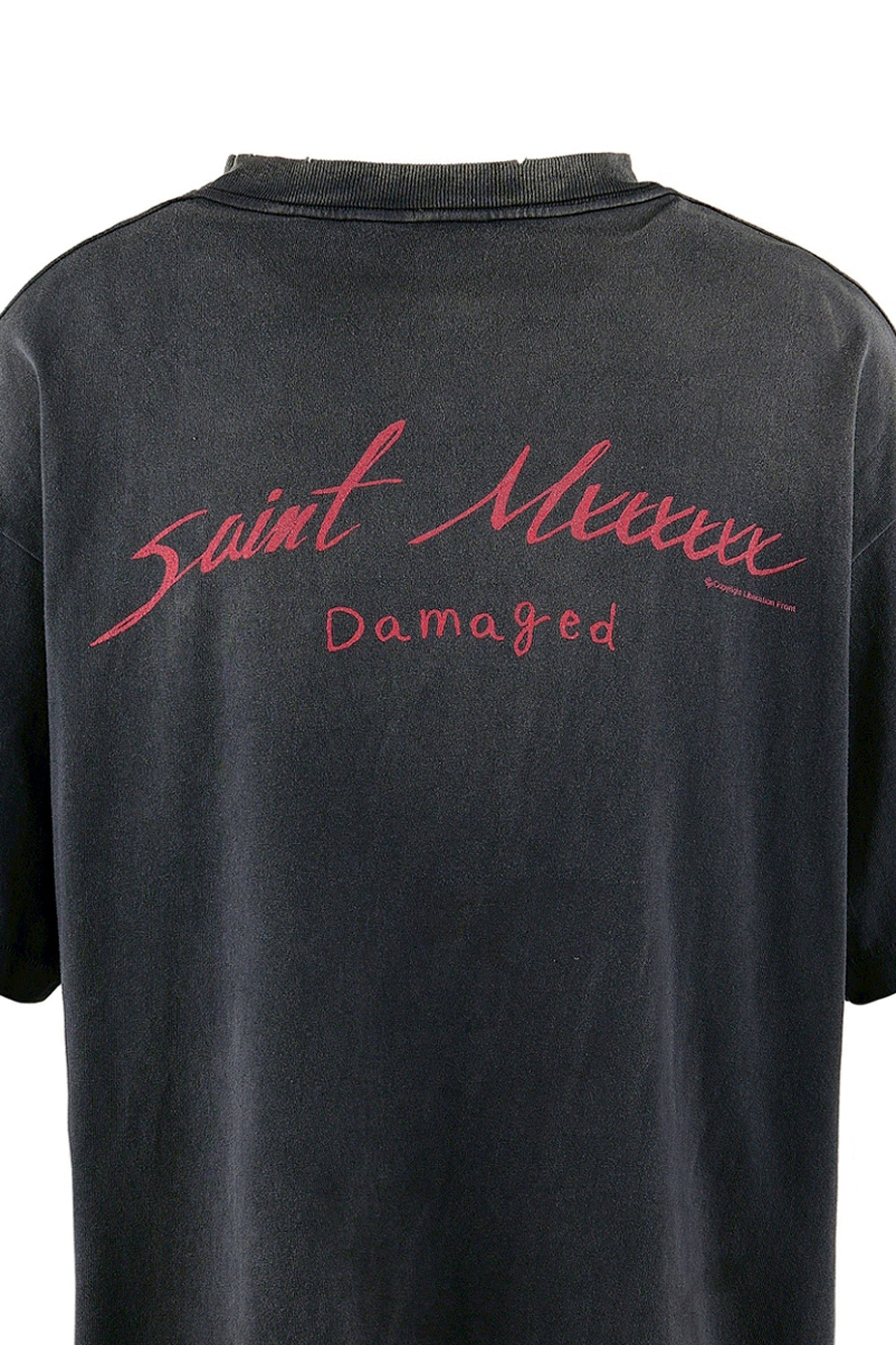 SS TEE/DAMAGED / BLK - 7