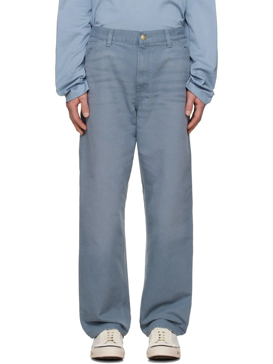 Blue Single Knee Trousers - 1