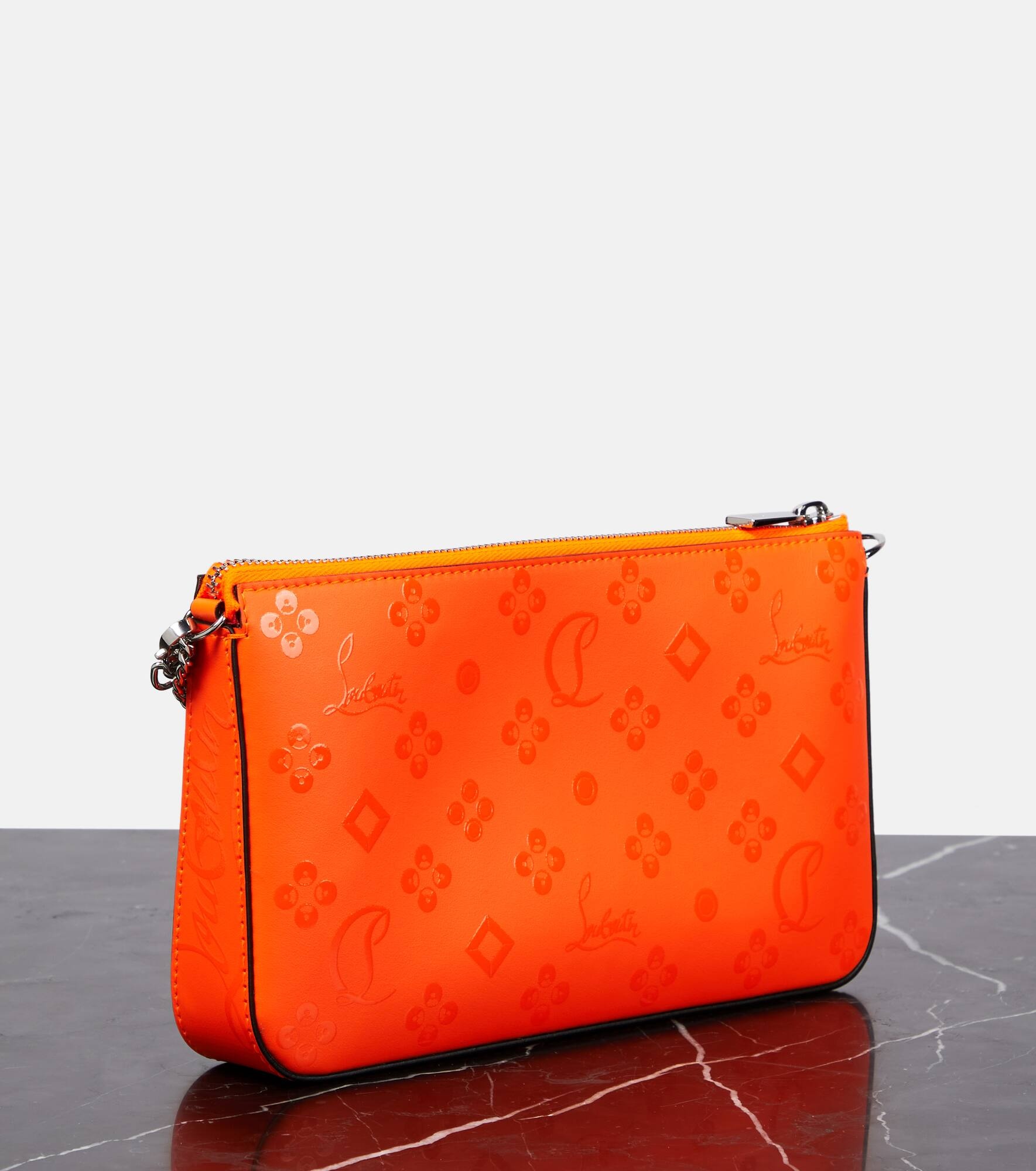 Loubila printed leather clutch - 4