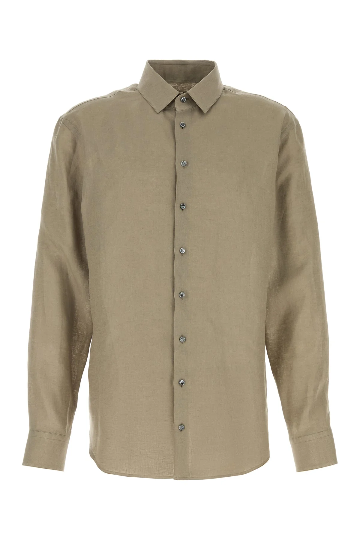 Dove grey linen shirt - 1