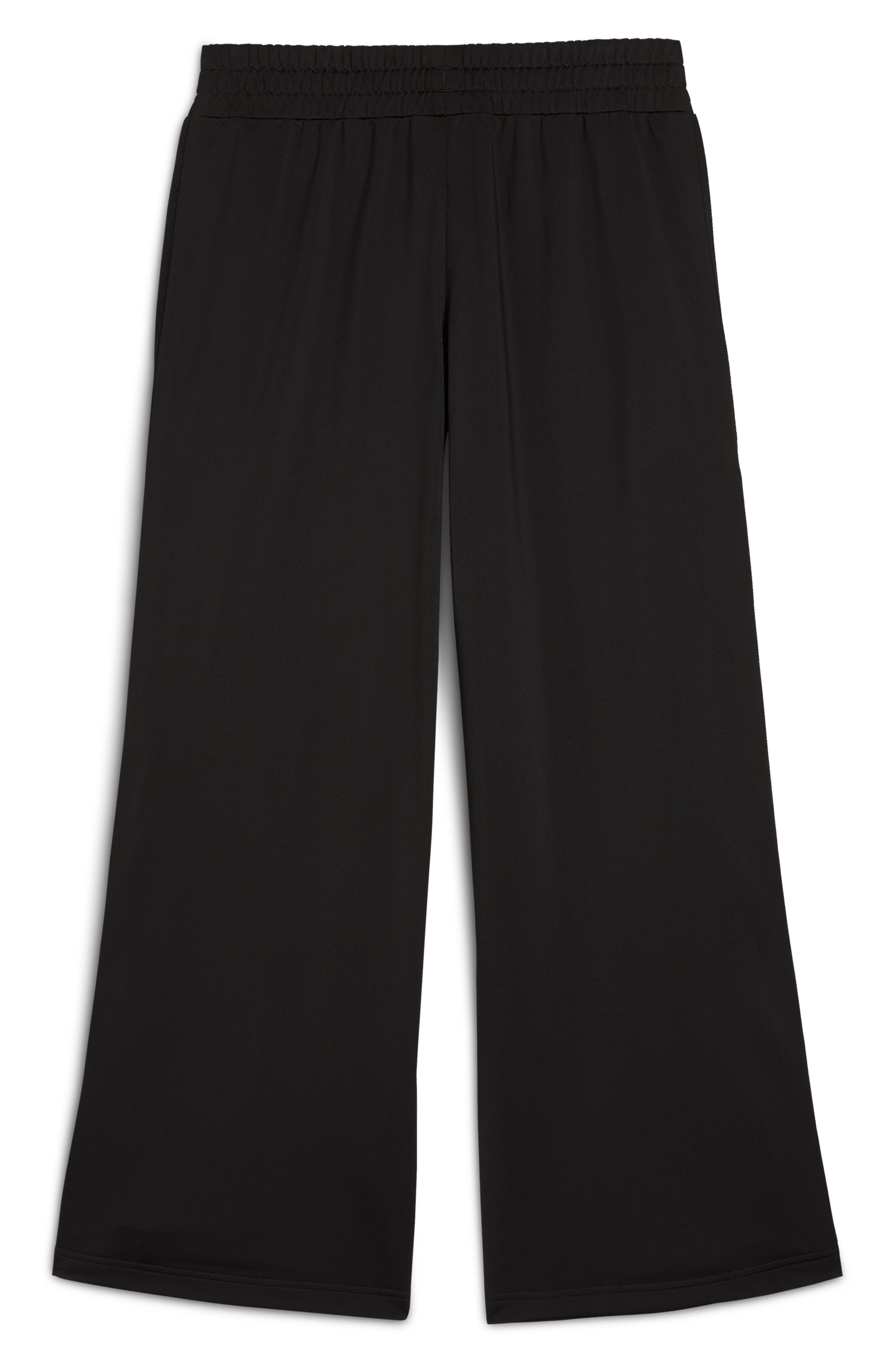 PUMA Low Rise Popper Side Snap Pants in Puma Black at Nordstrom - 5