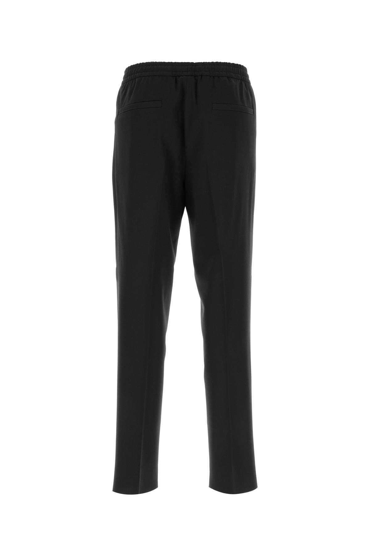 Black stretch polyester blend joggers - 2