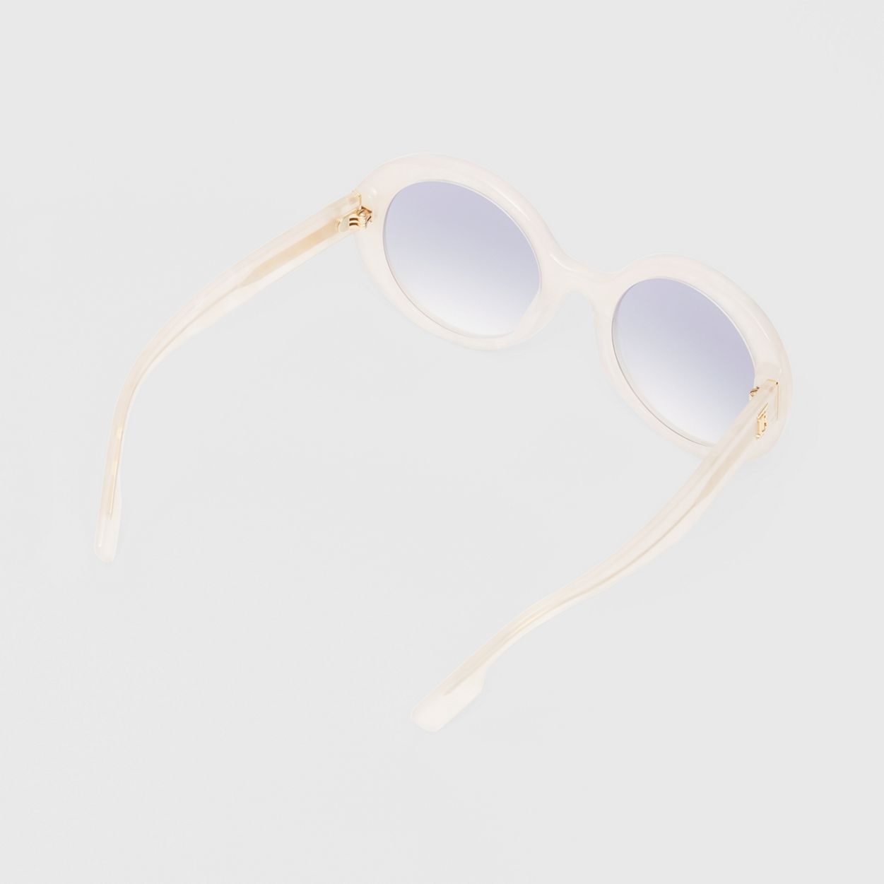 Oversized Round Frame Sunglasses - 5