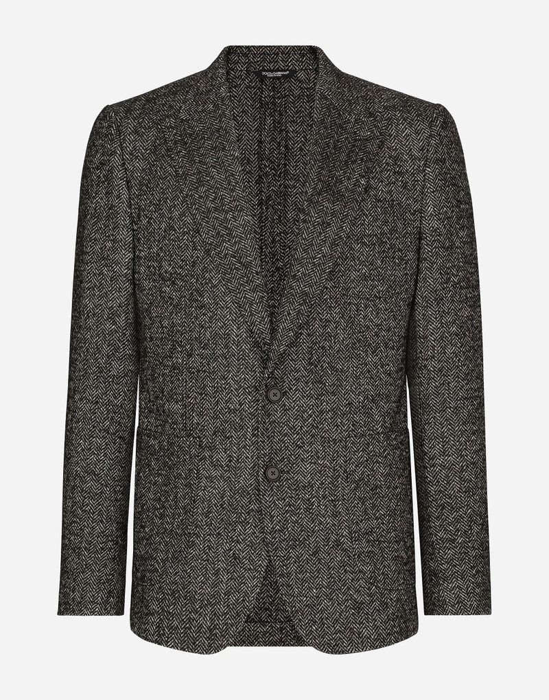 Single-breasted wool Portofino-fit jacket 1