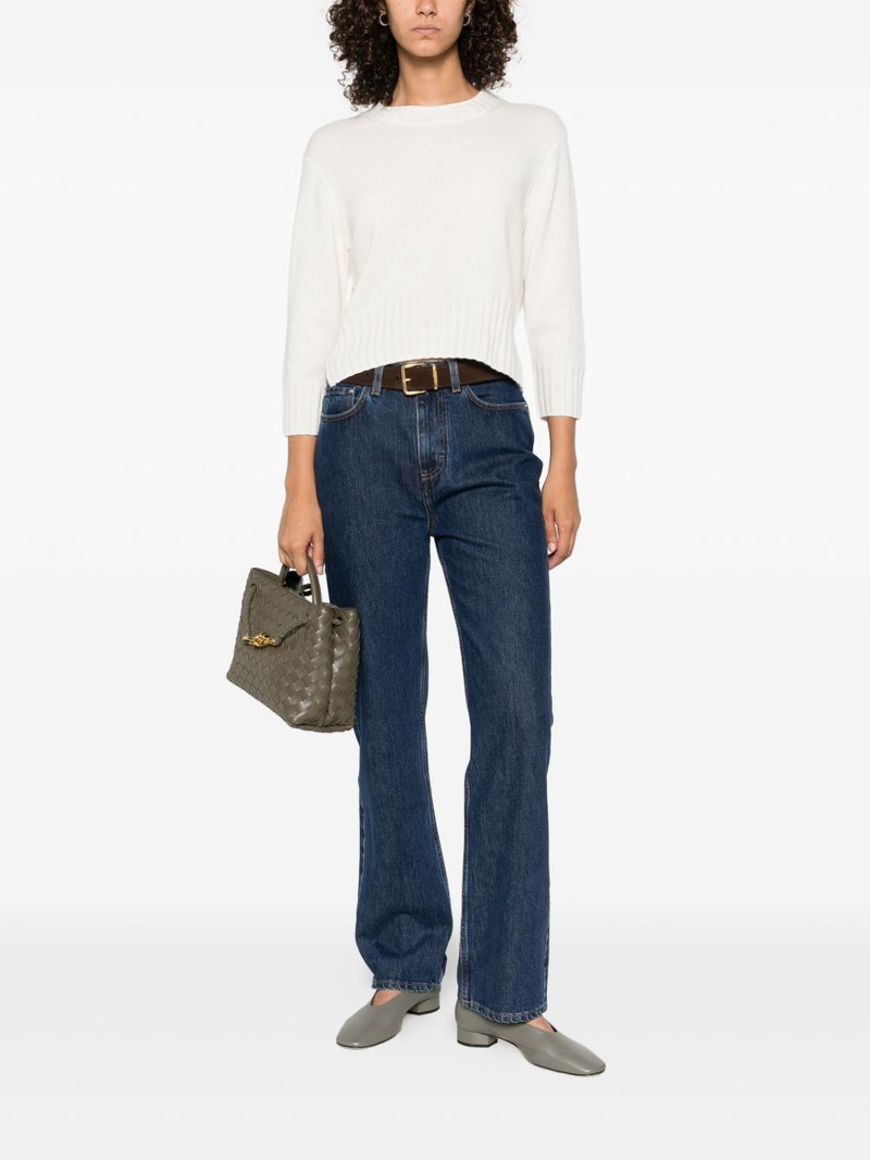 Loulou de Saison Mora Lds round-neck cropped sweater outlook