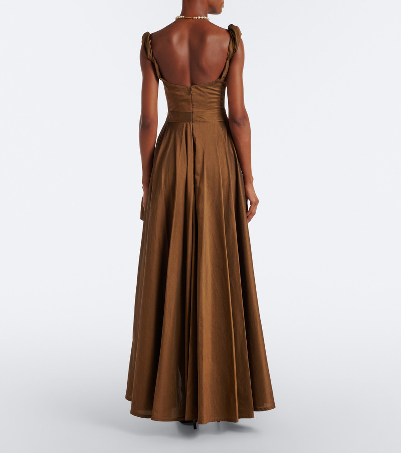 Chichi draped cotton-blend bustier dress 6