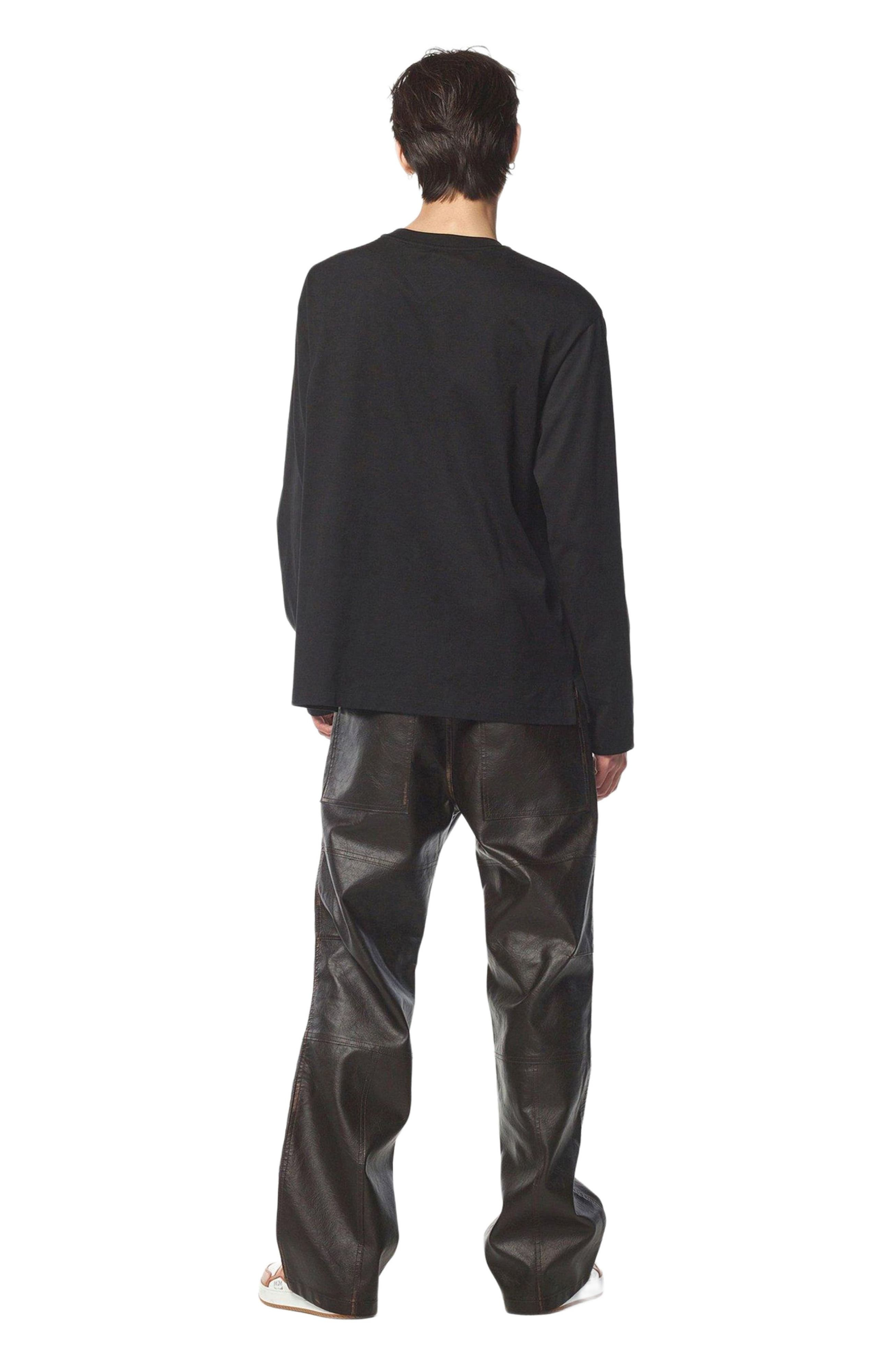 MCM Essential Laurel Logo Shirt in Organic Cotton in Black at Nordstrom - 4
