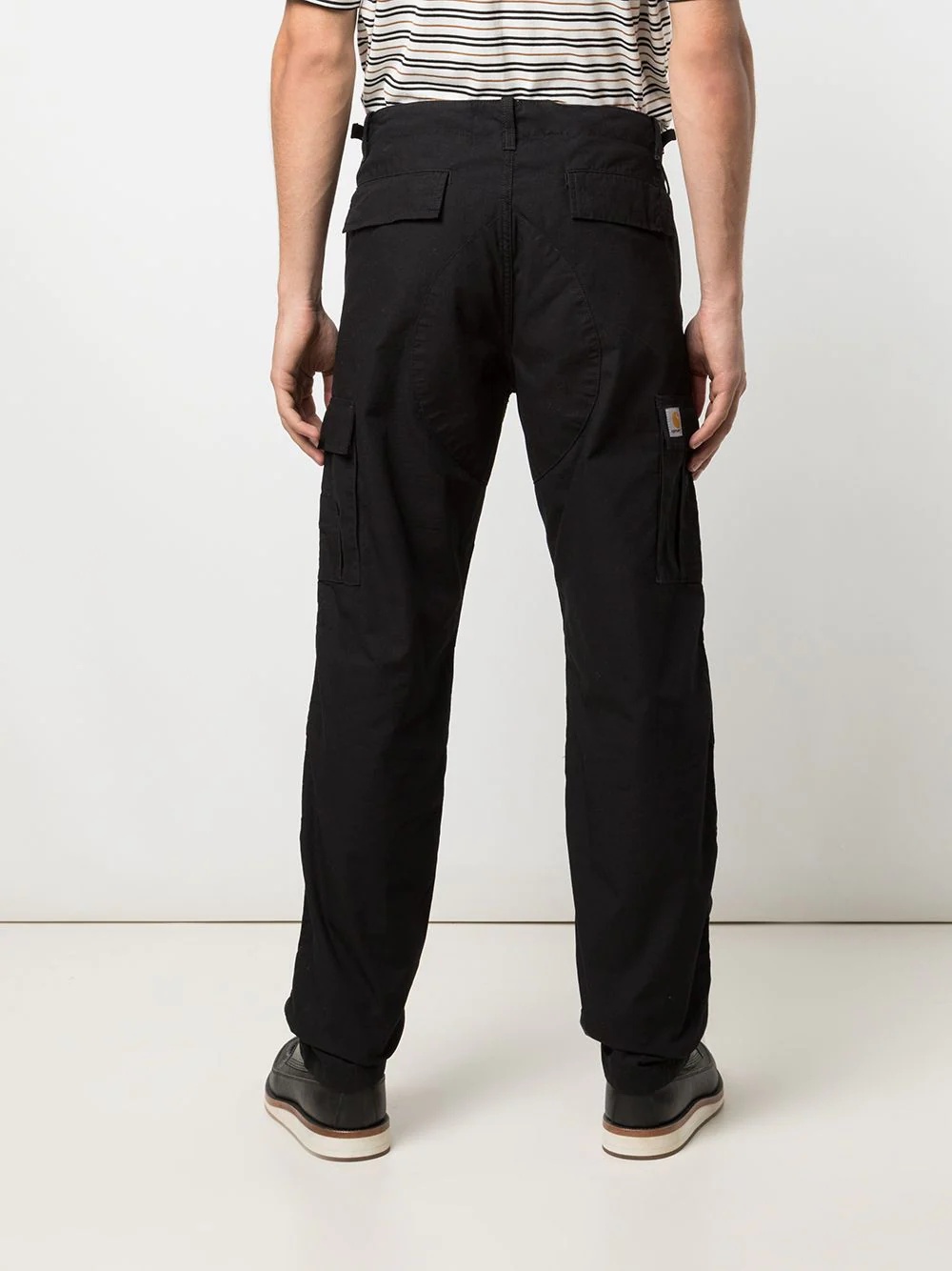 mid-rise straight-leg trousers - 4