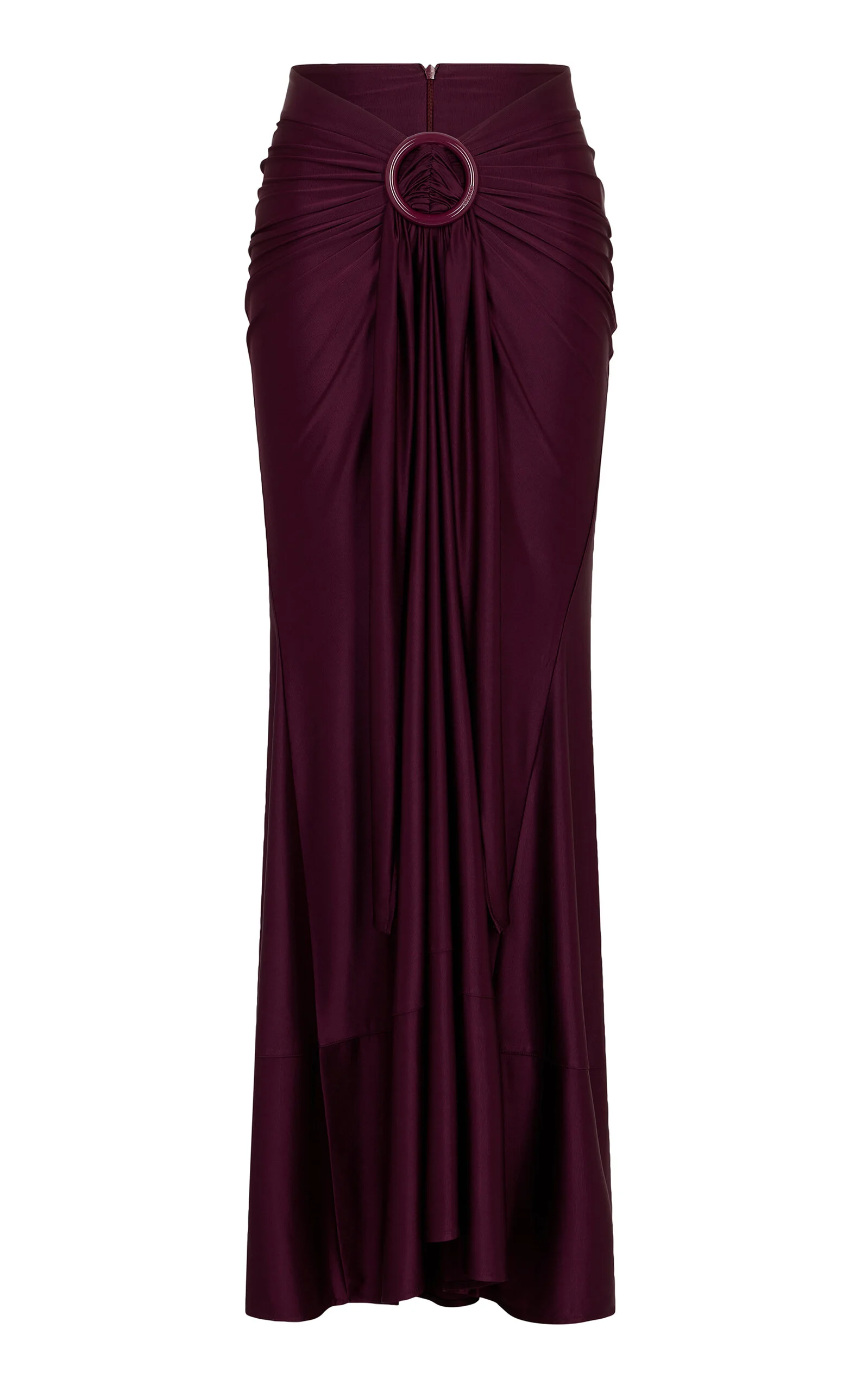 Buckle-Detailed Midi Skirt purple - 1