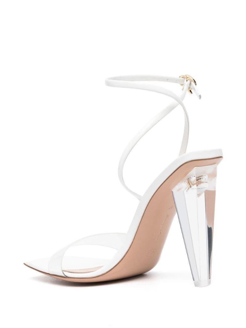 Translucent 120mm heeled sandals - 3