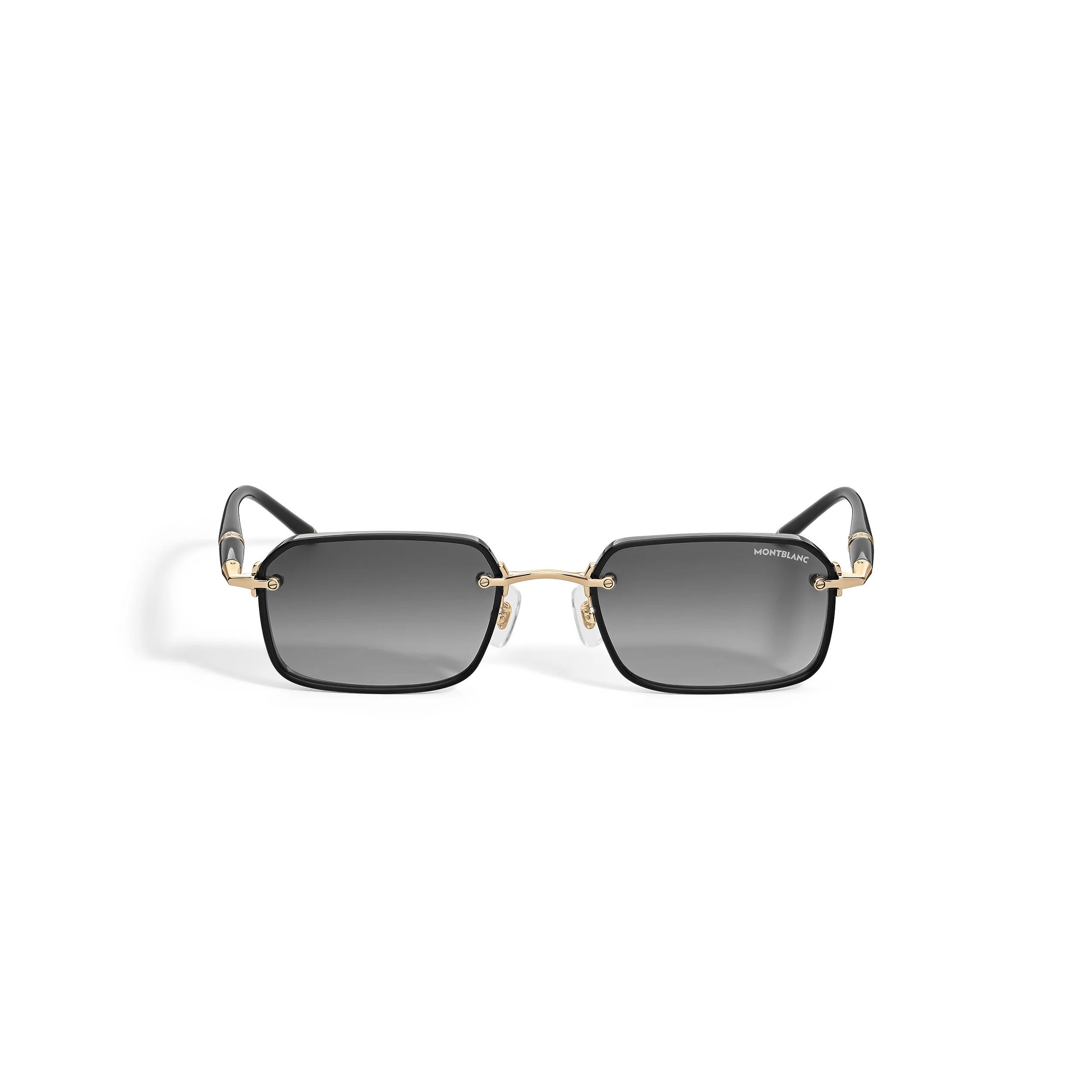 RECTANGULAR SUNGLASSES WITH BLACK METAL FRAME - 1