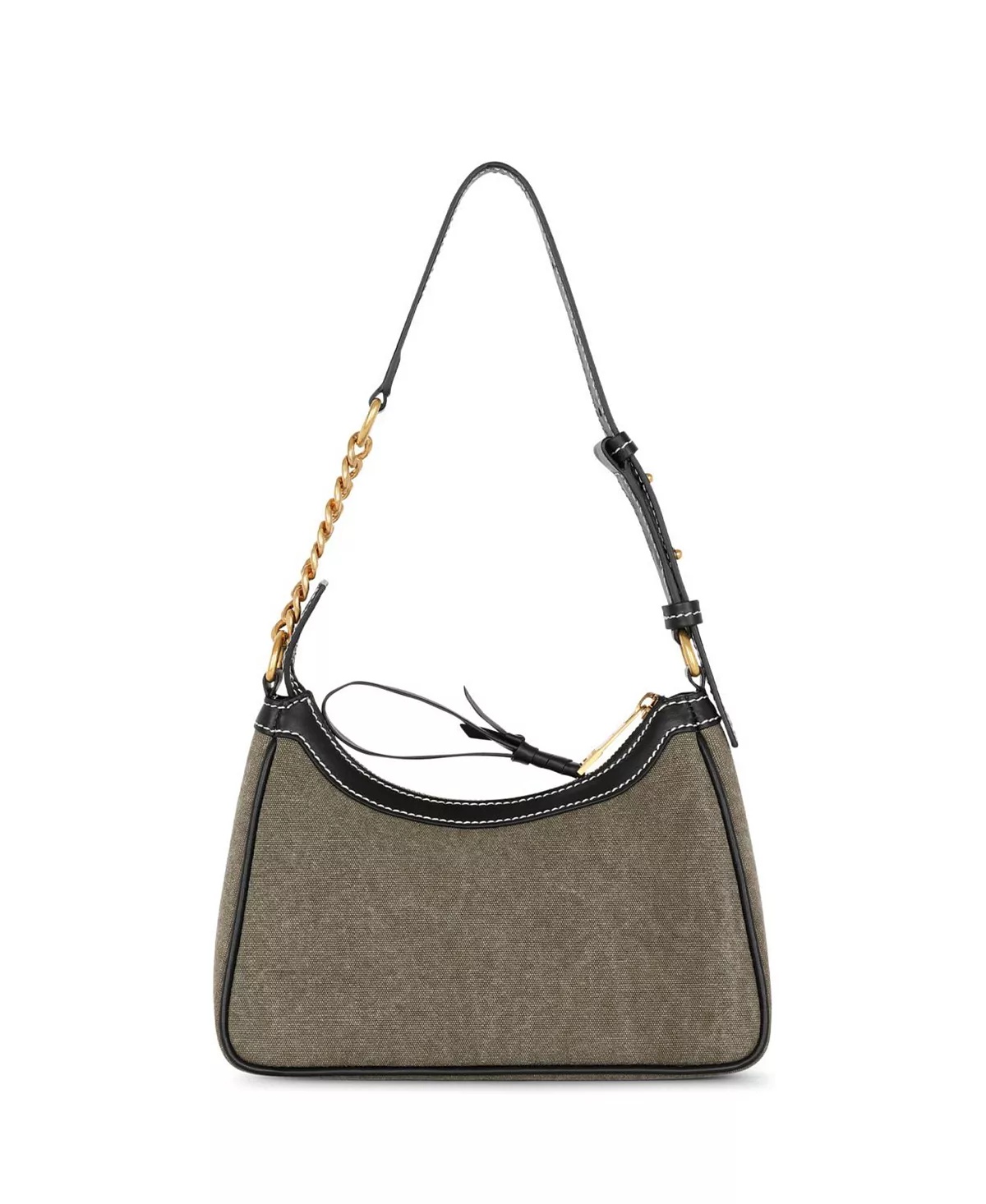 Women's B-Army Canvas Bag with Leather inserts - 3