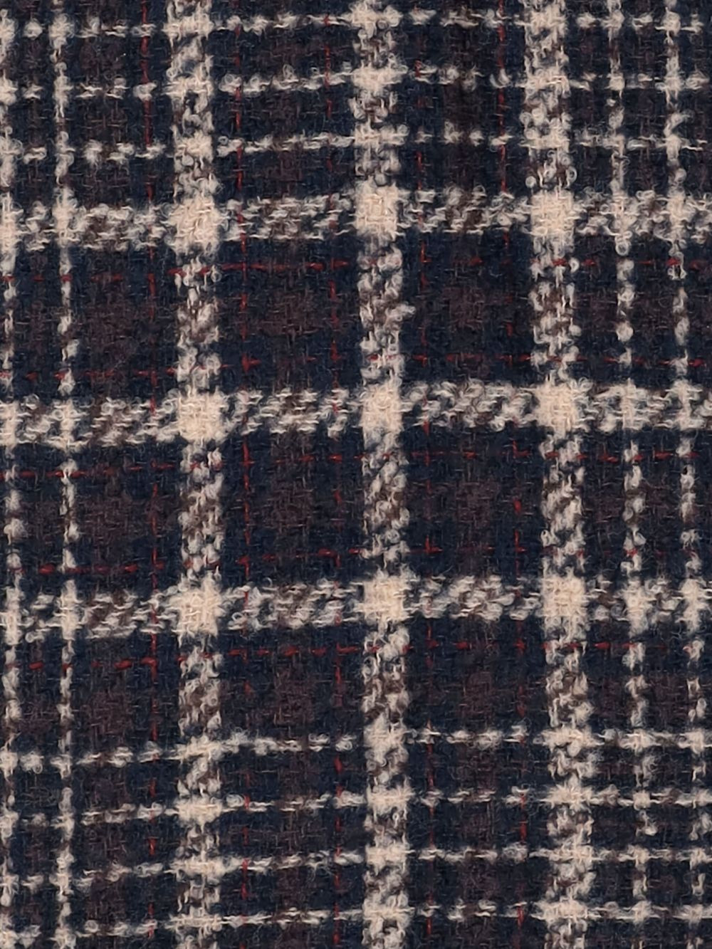checked frayed-edge scarf - 2