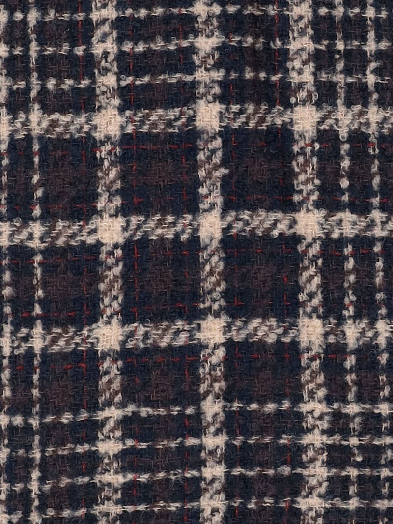 Faliero Sarti checked frayed-edge scarf outlook