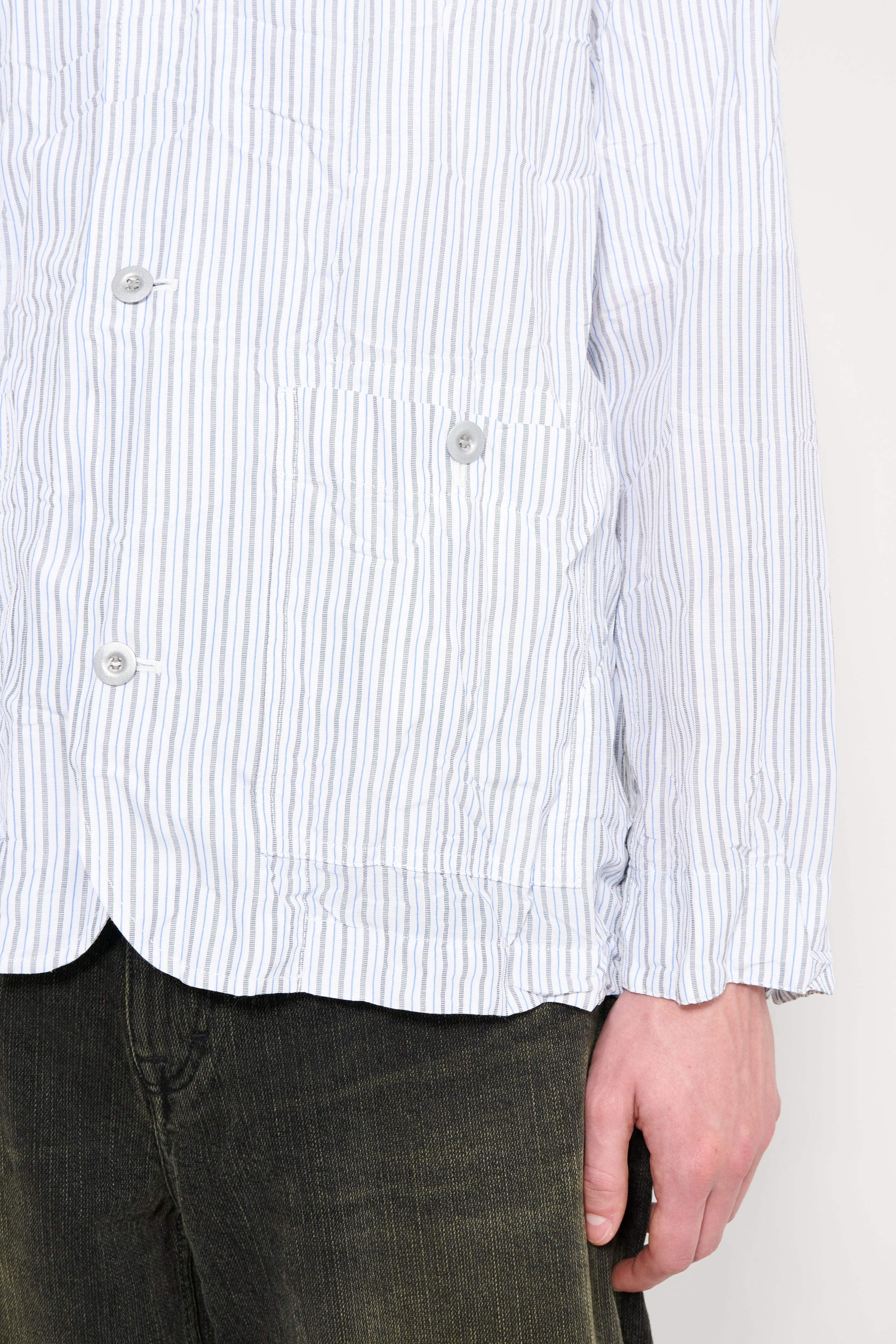 COMME DES GARÇONS HOMME JACKET WHITE STRIPES - 5
