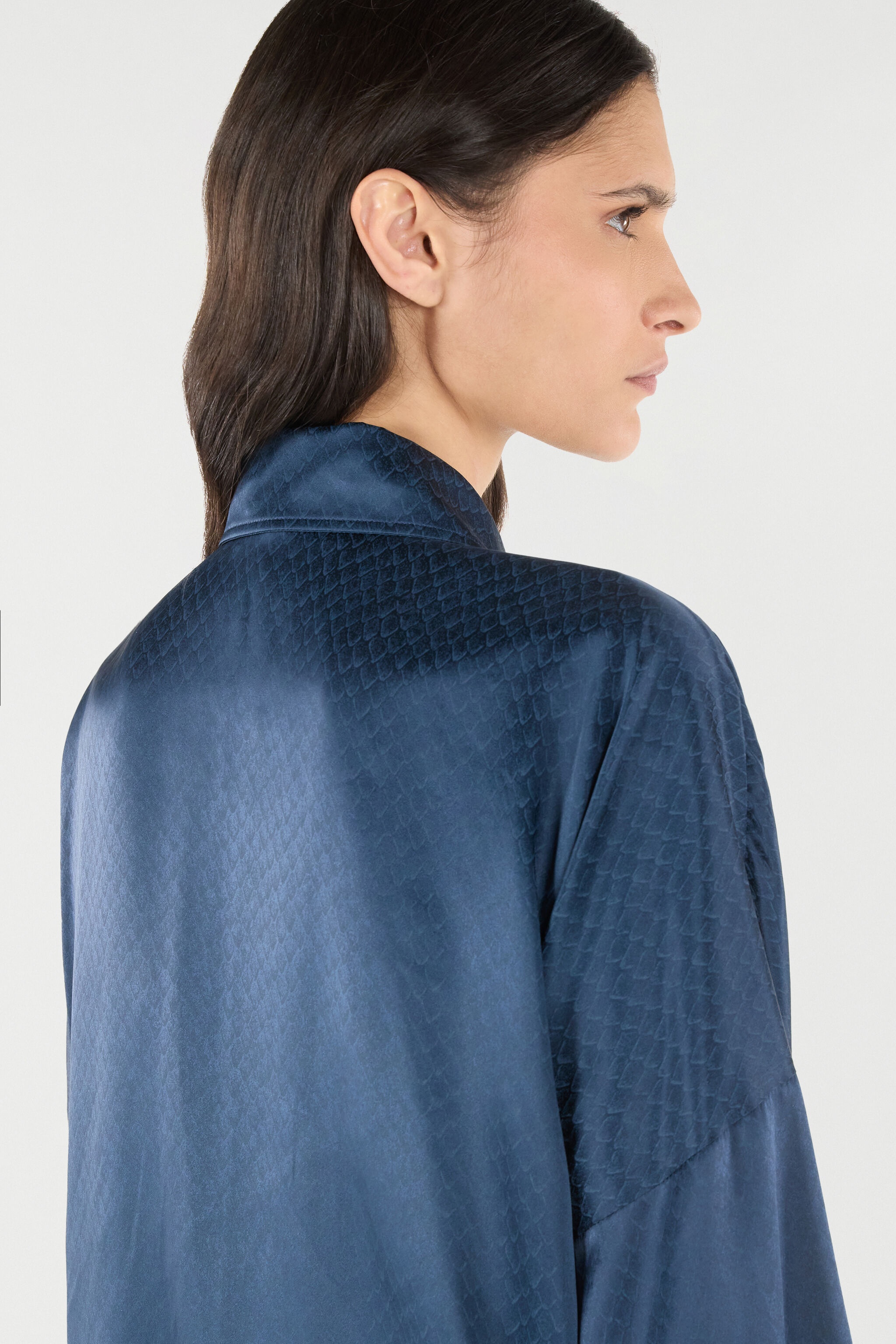 Silk Shirt With Snake-Effect Pattern - 7