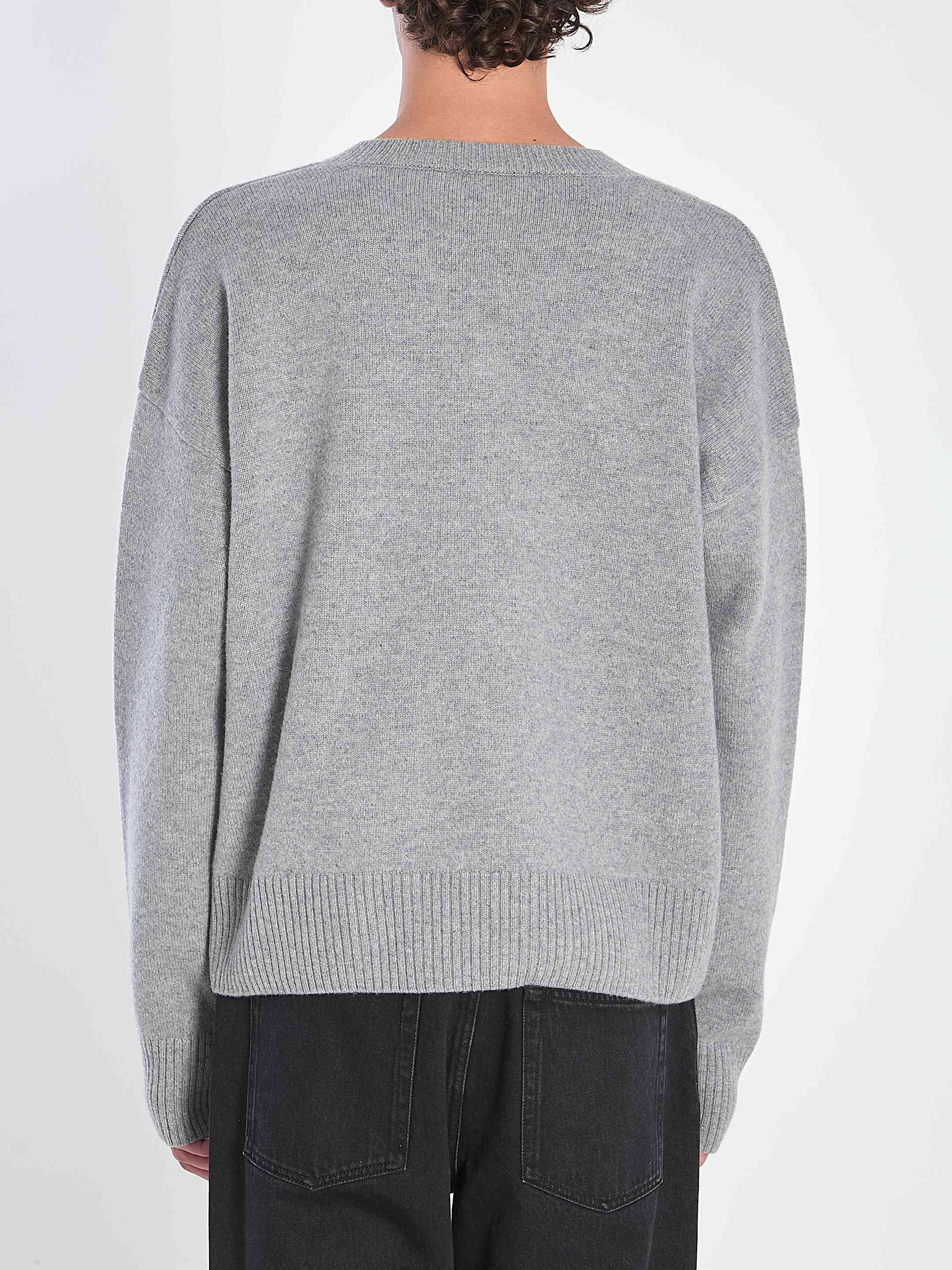 Ami Paris Men V-Neck Sweater - 4