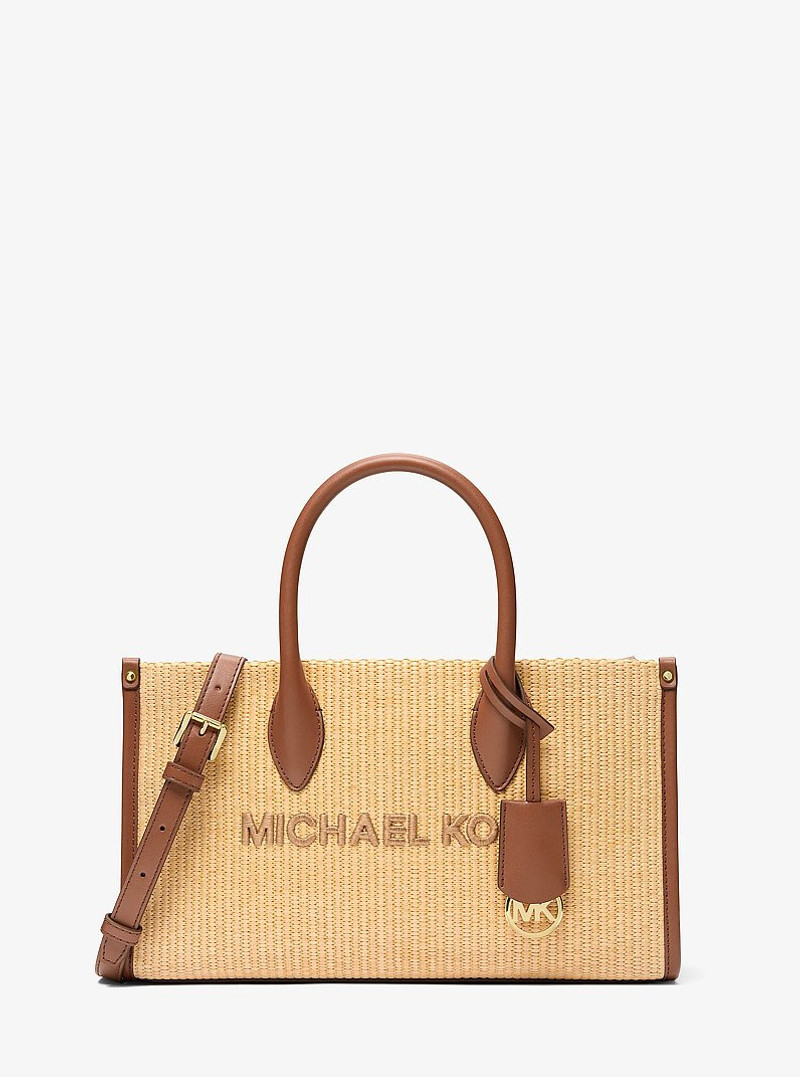 Mirella Medium Woven Satchel 1