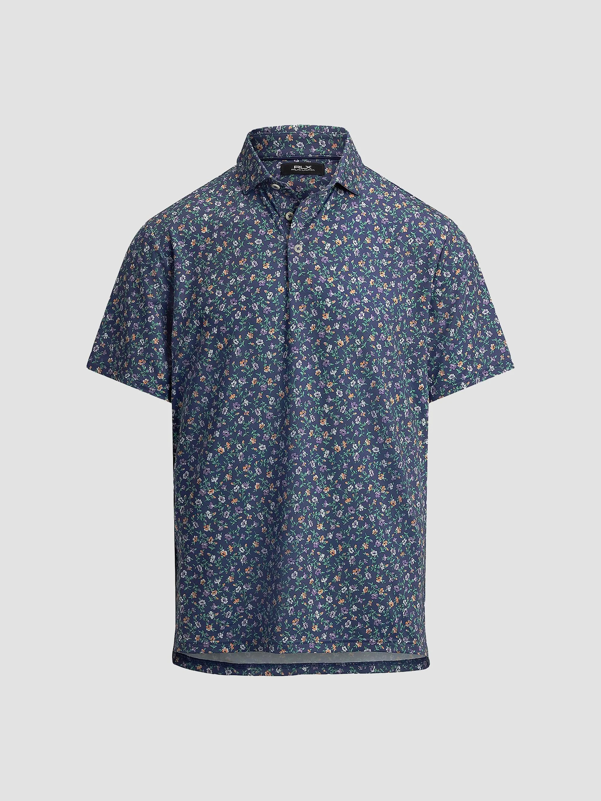 Men's Lightweight Airflow Knit Polo Shirt - Old Royal Hollyhock - 1