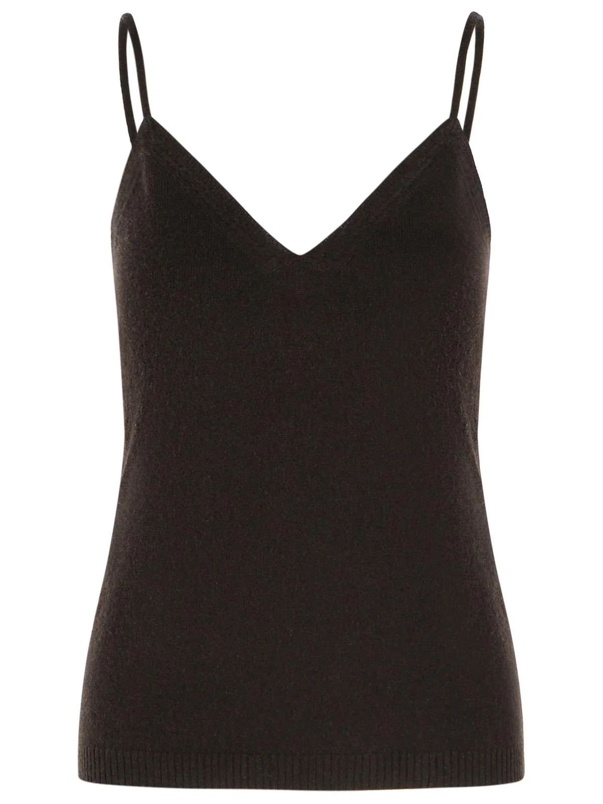 Lisa Yang 'Nala' Dark Oak Cashmere Tank Top Women - 1