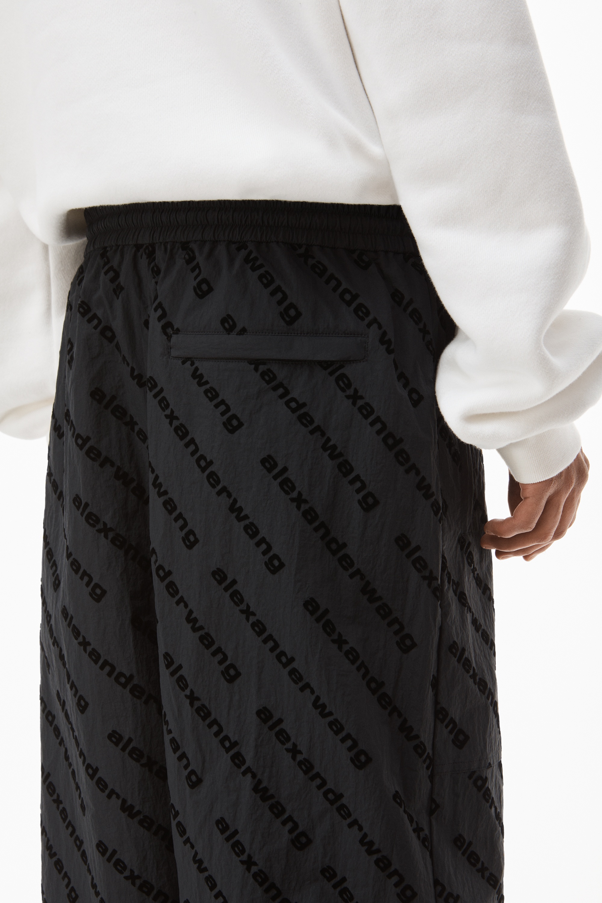 LOGO TRACK PANT IN CRINKLE NYLON - 7