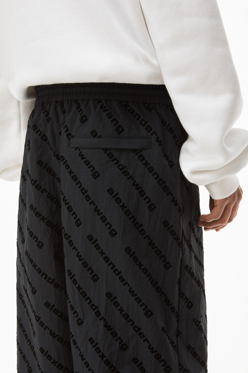 LOGO TRACK PANT IN CRINKLE NYLON 7