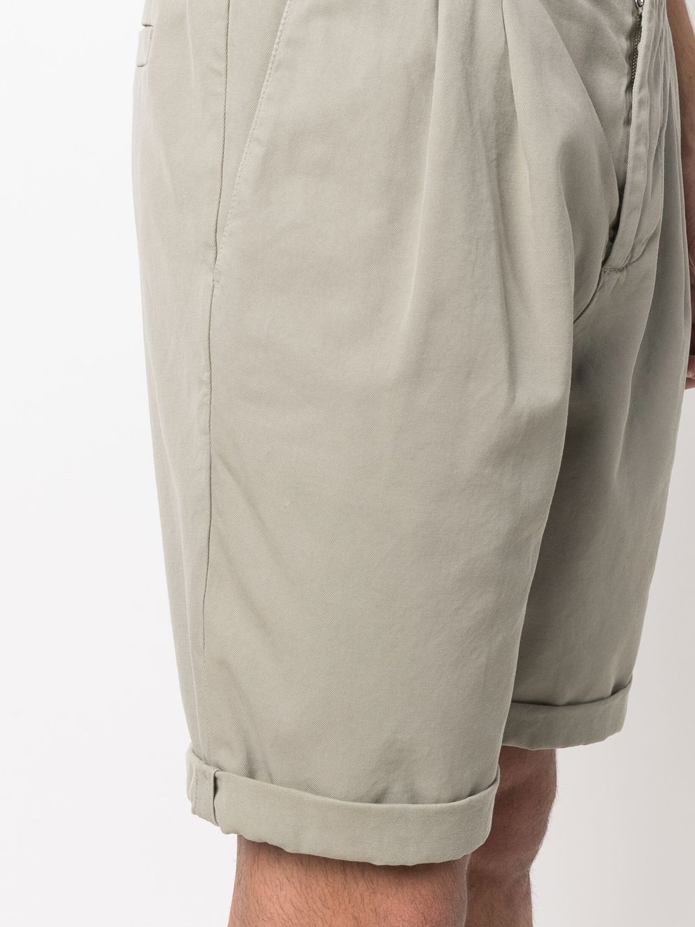 drawstring-fastening waistband shorts - 5