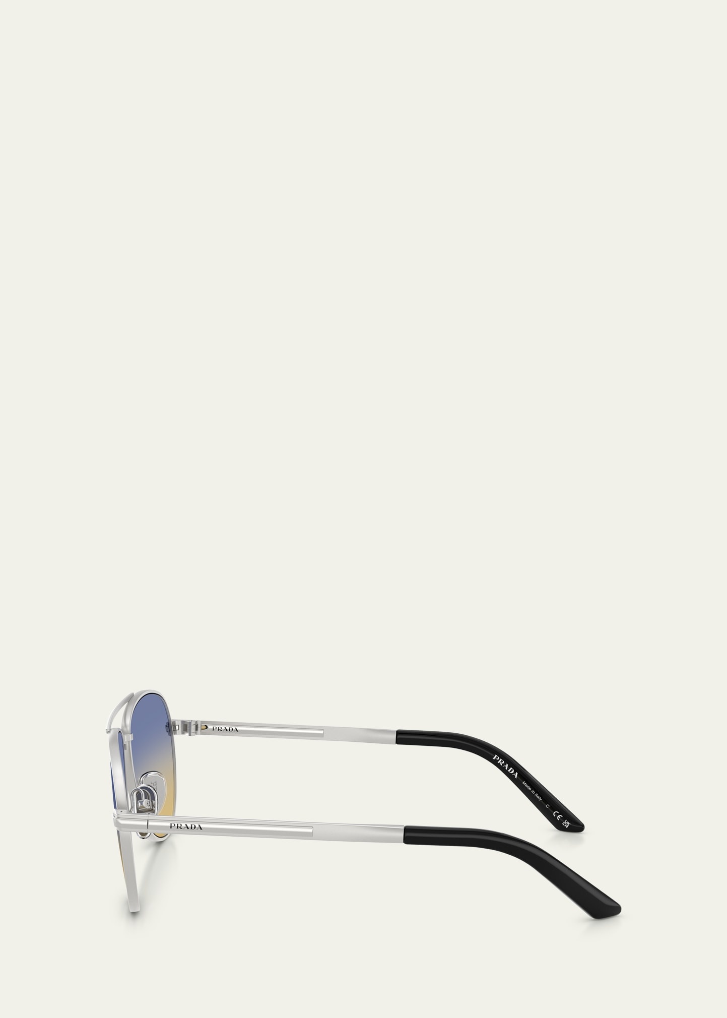 Men's 0PR A54S Acetate and Plastic Aviator Sunglasses - 3