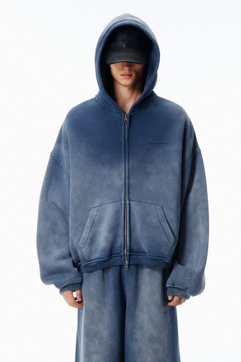 Crystal Hotifx Zip-Up Hoodie in Cotton Blend 2