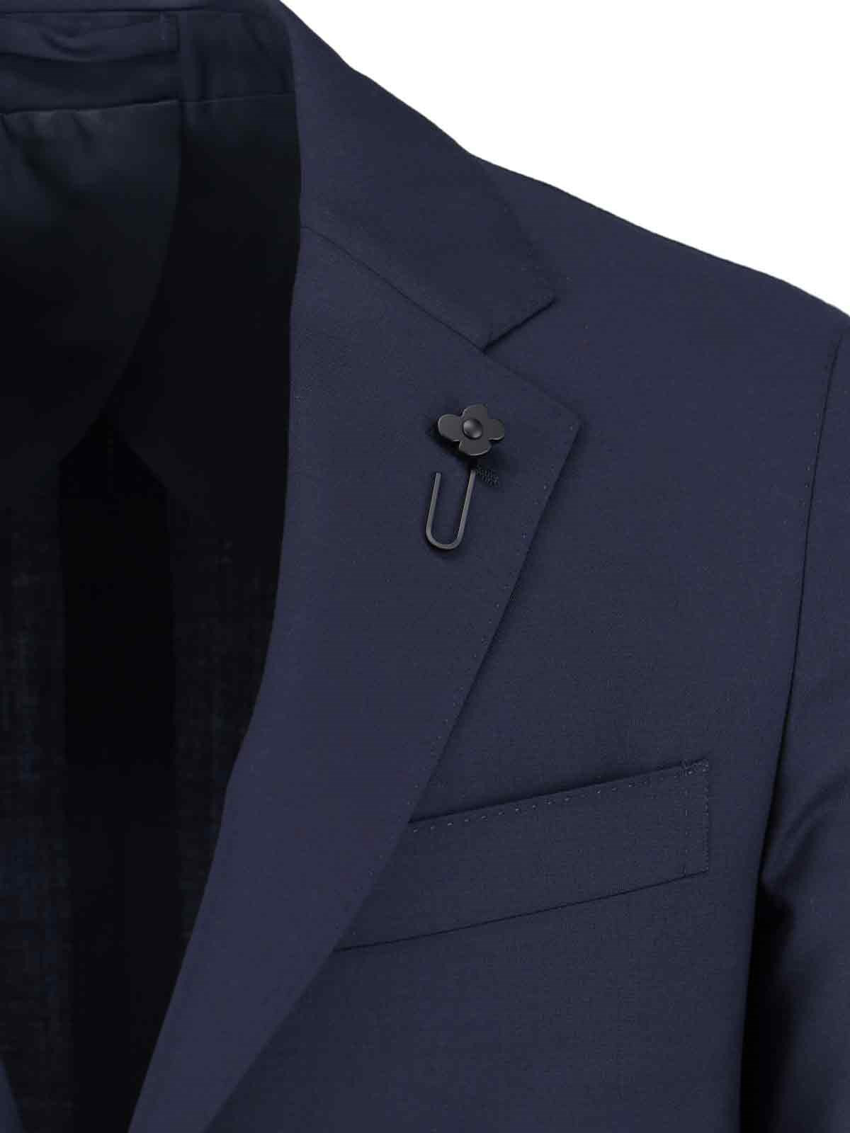 SINGLE-BREASTED VIRGIN WOOL SUIT - 3