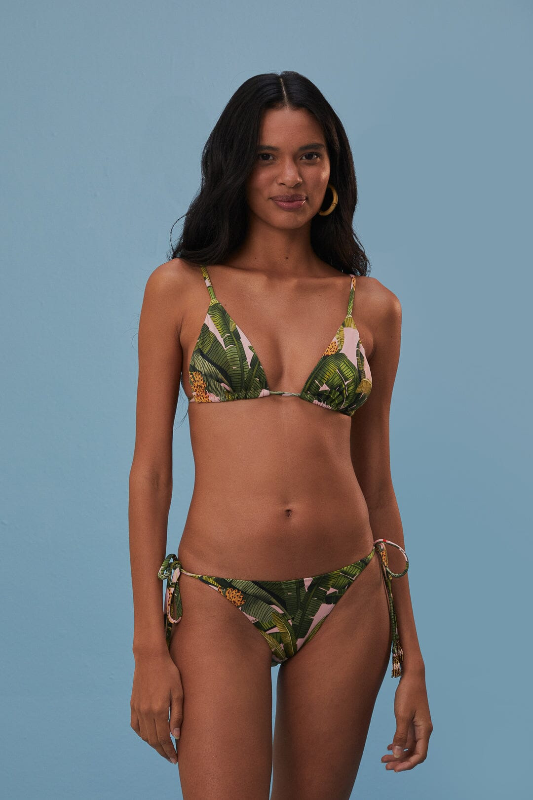 Banana Leaves Tie Side Bikini Bottom - 1