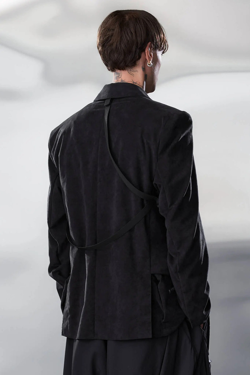 J130-TO Scrim Laced Ultra-Microfiber Blazer 39
