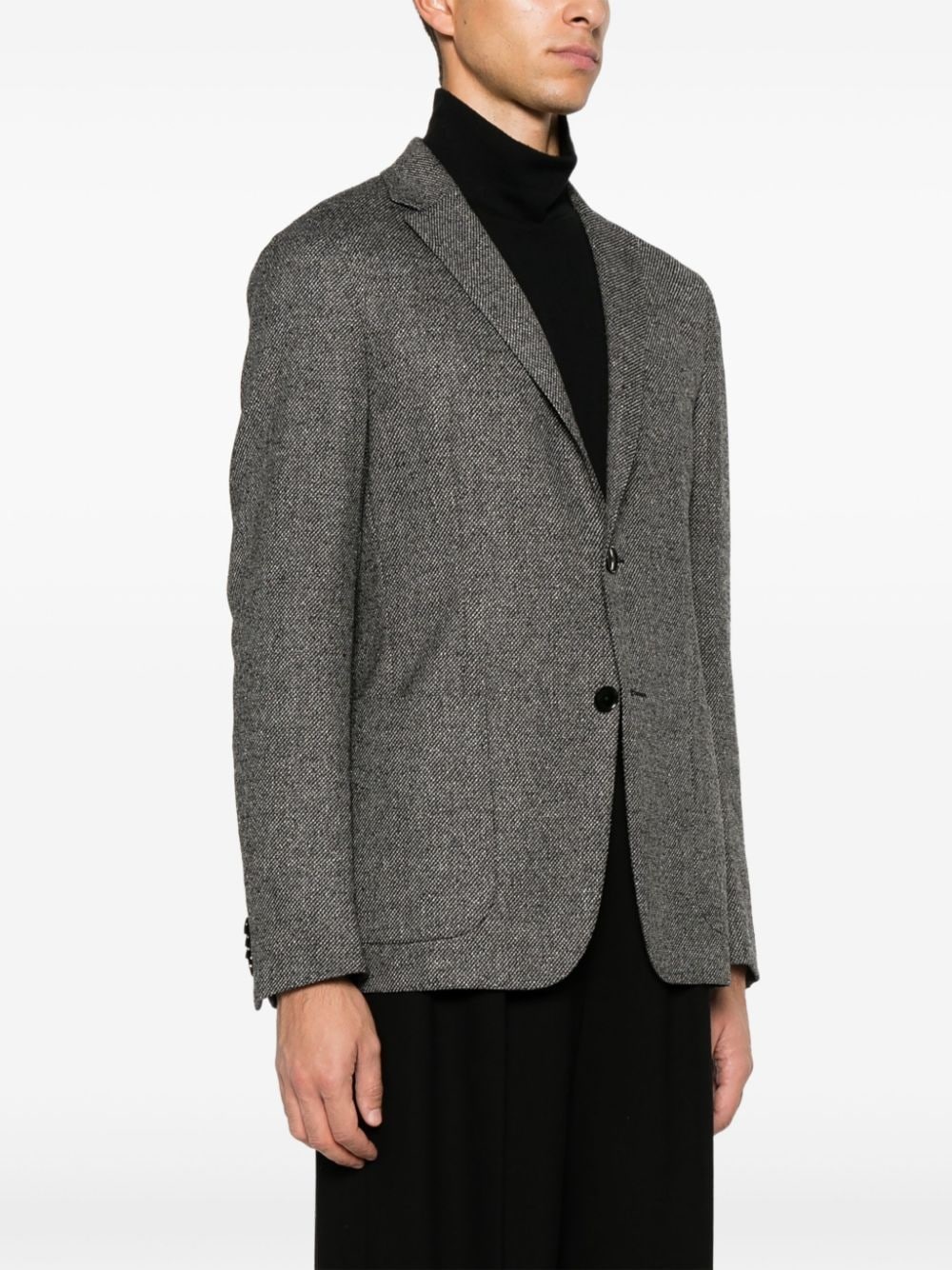 interlock twill blazer - 3