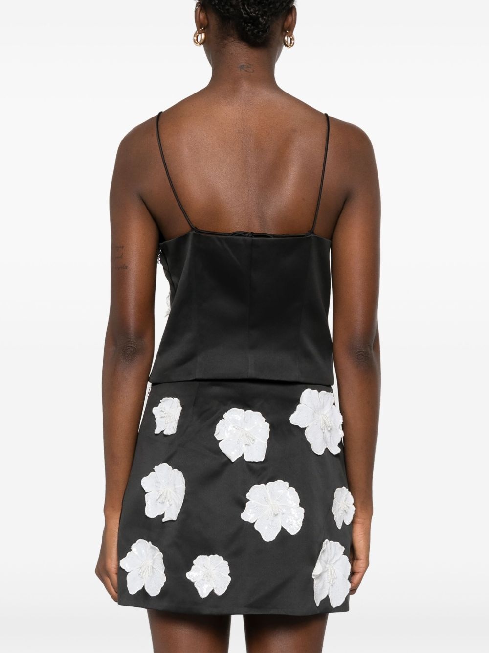 flower satin top - 4