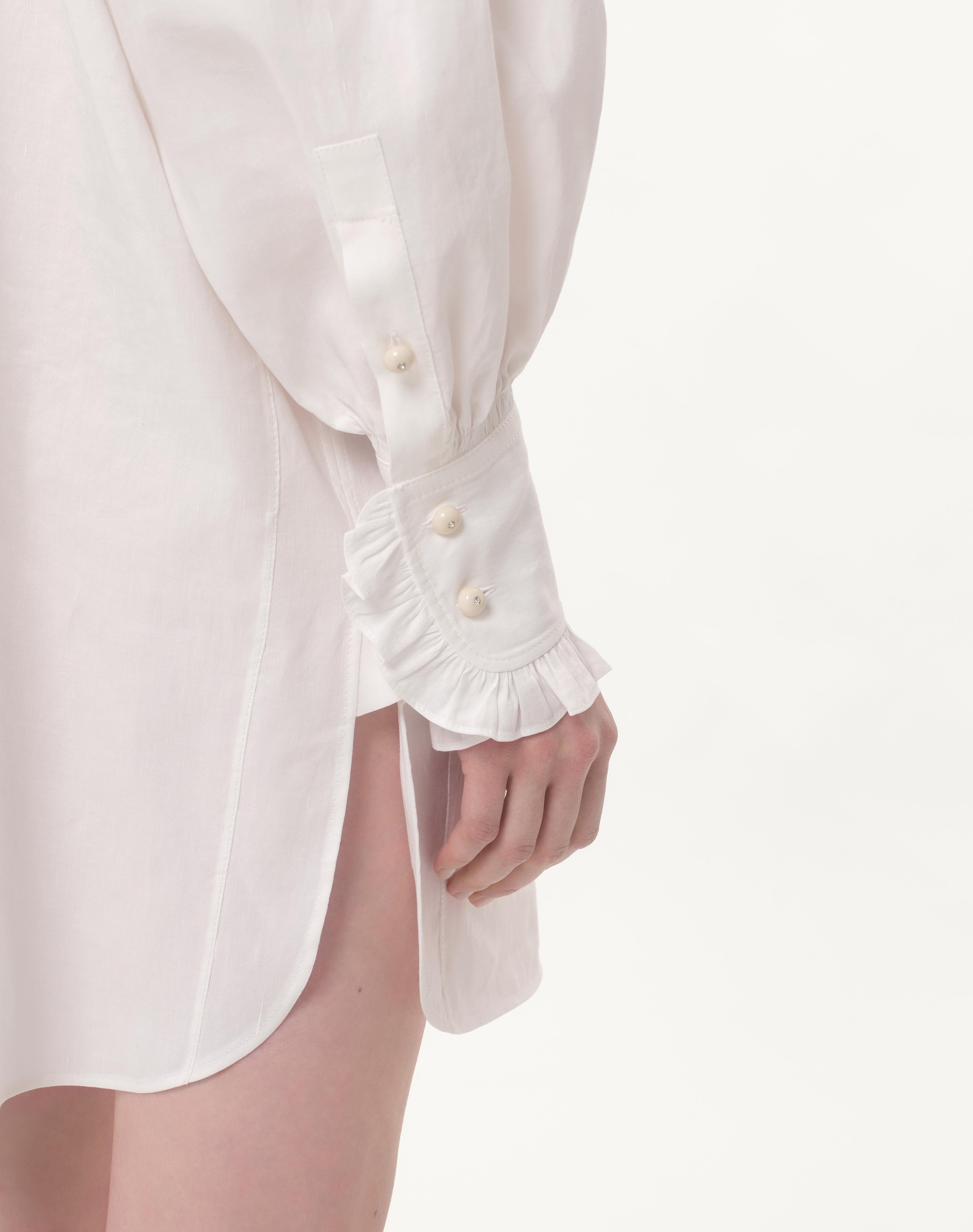 ワンピース VALENTINO COTTON AND LINEN DRESS Valentino Garavani Short Dress in Cotton and Linen | Saks