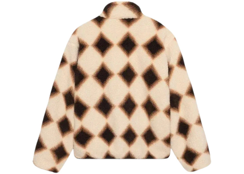 Stüssy Stussy Sherpa Reversible Diamond Jacket Tan outlook