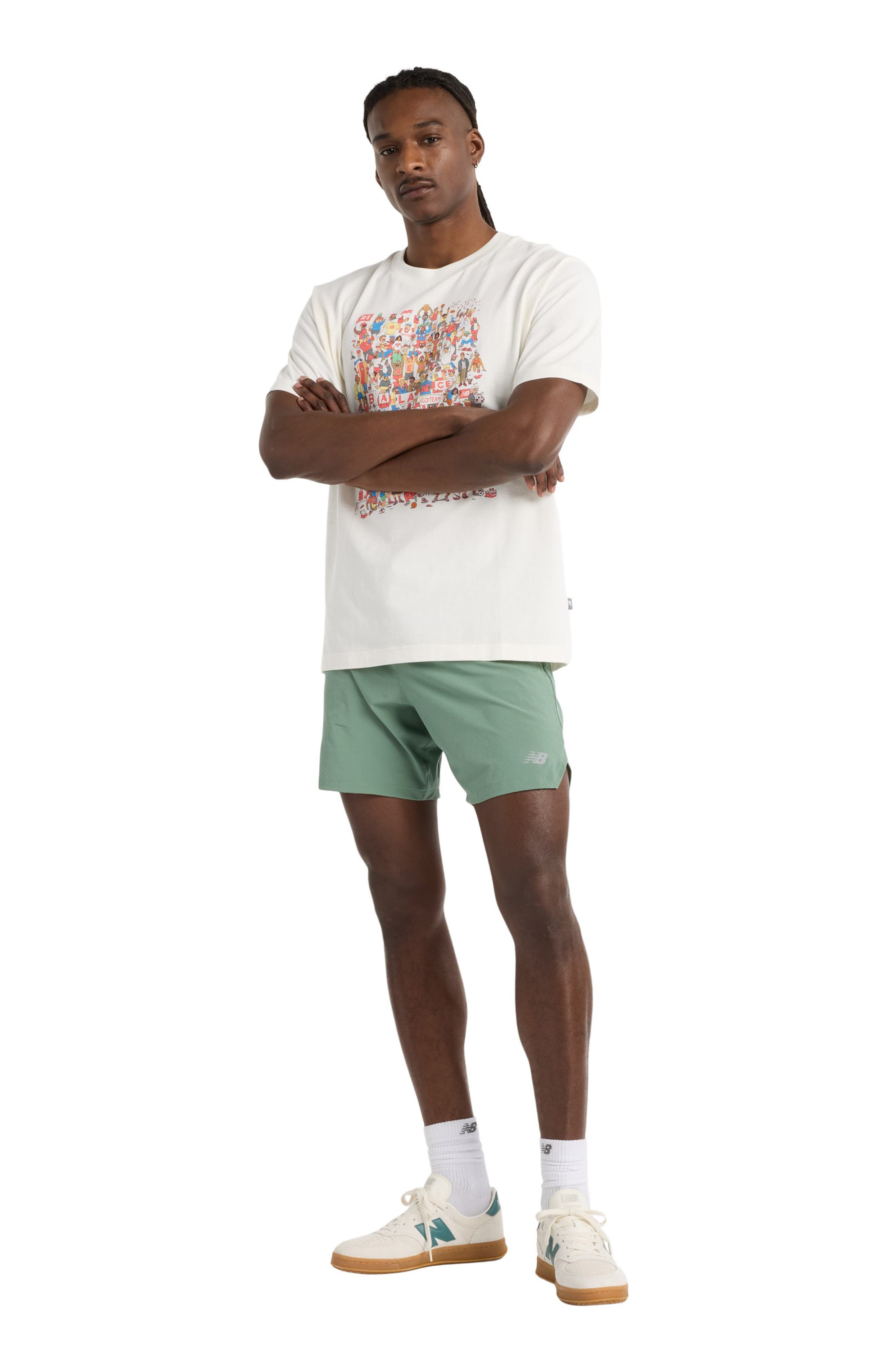 New Balance Athletics Prep Rally Graphic T-Shirt in Sea Salt at Nordstrom - 5