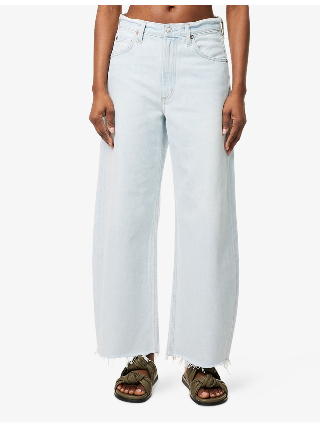 Low Curve Fray-Hem Denim Jeans - 3