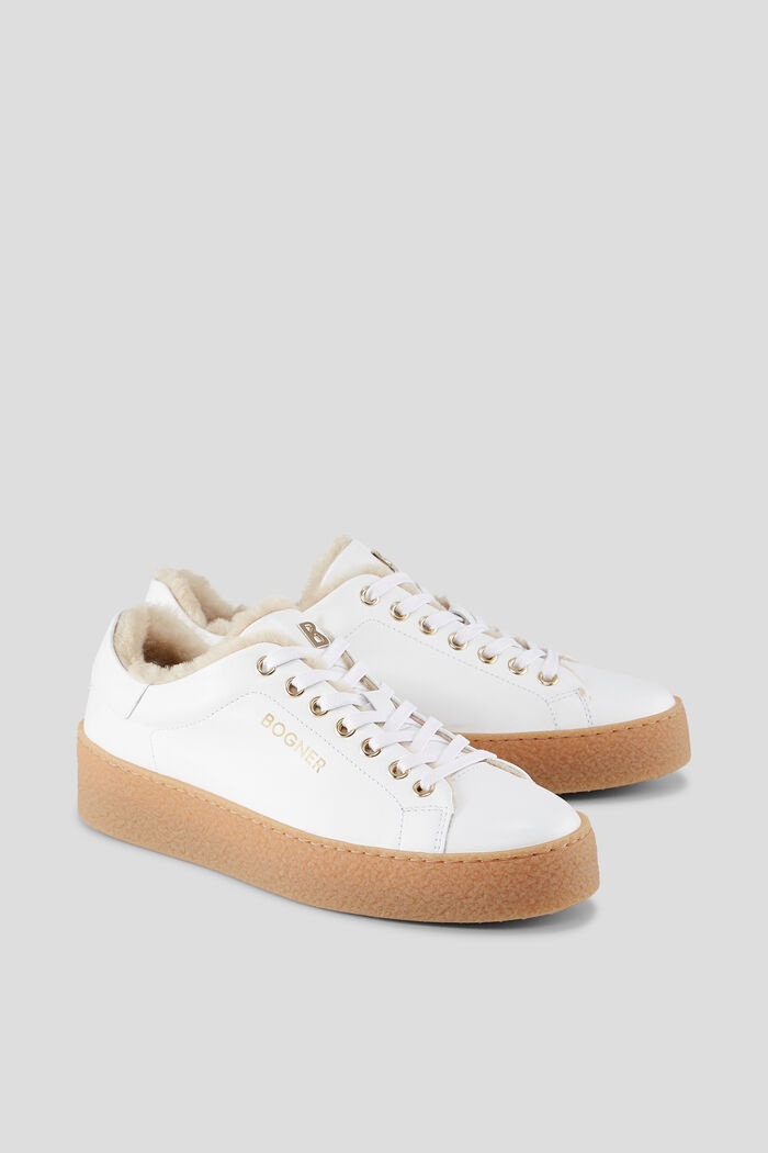 Lucerne Sneakers in White/Brown - 3