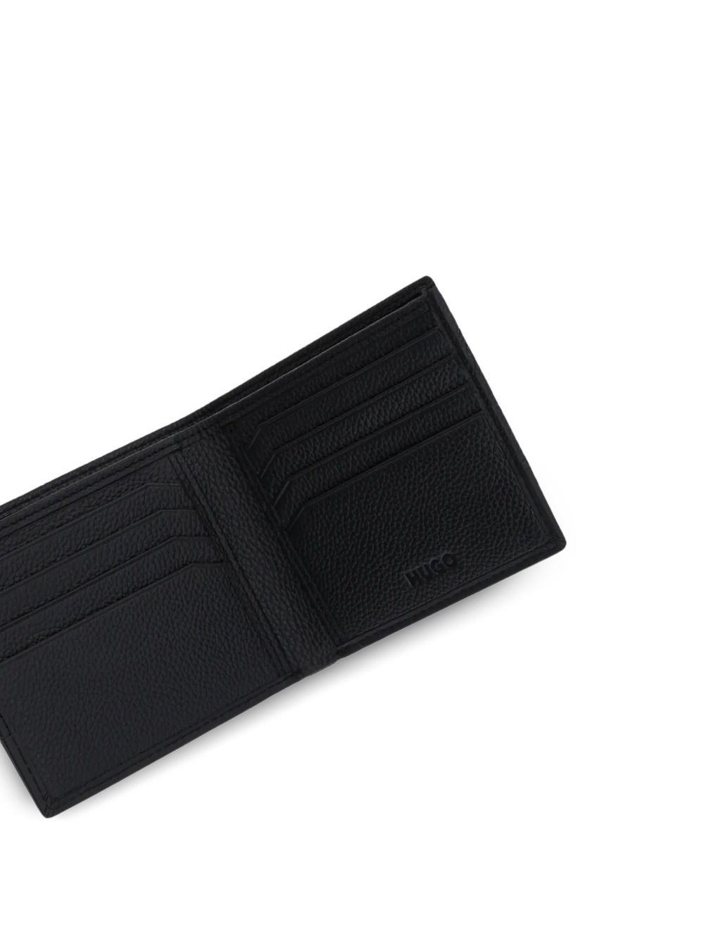 logo-plaque leather wallet - 3