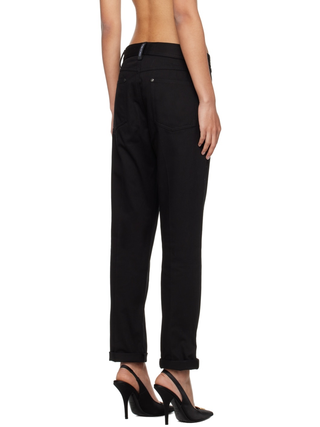 Black Belted Trousers - 3