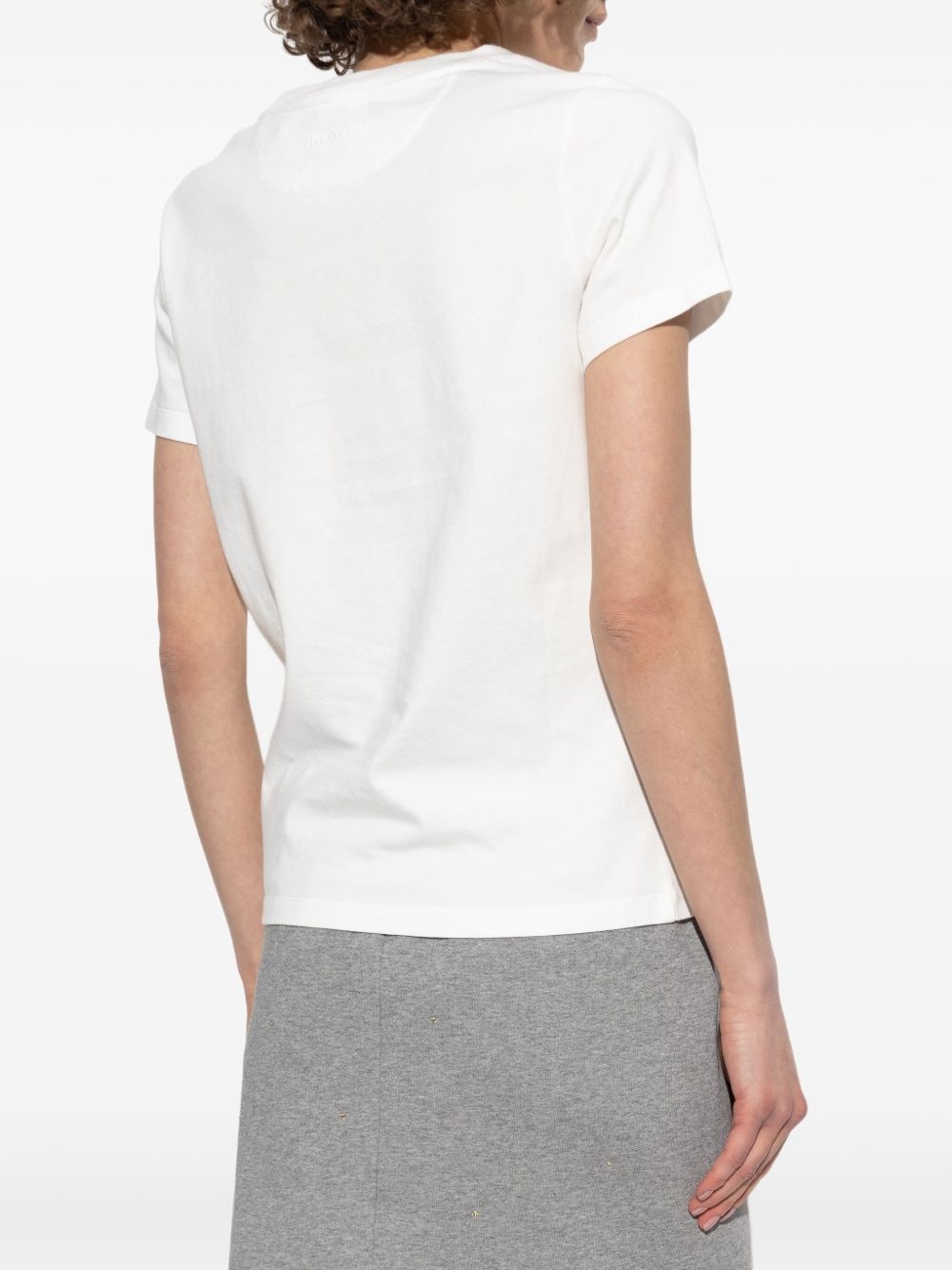 embroidered logo T-shirt - 4