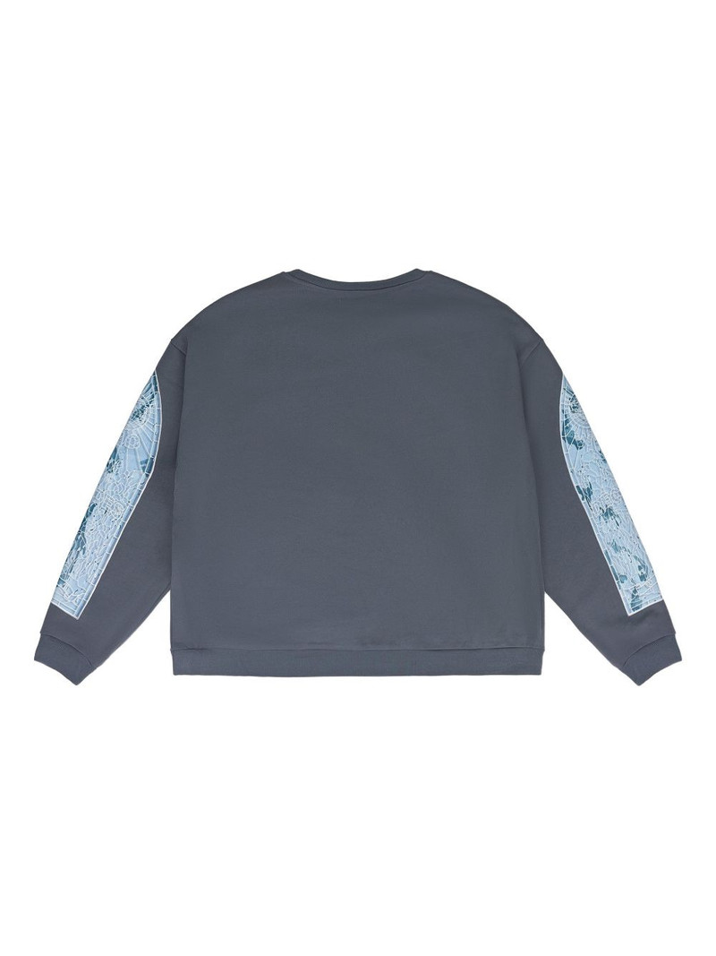 WHO DECIDES WAR graphic-print crew-neck sweatshirt outlook