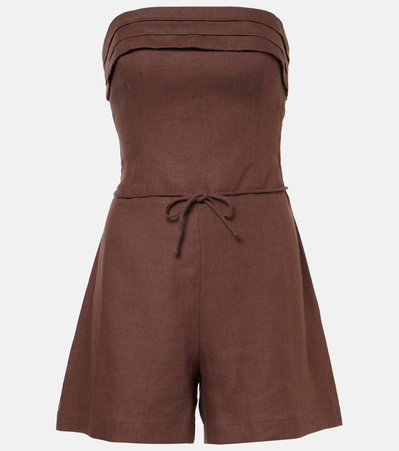 Fleuri linen jumpsuit - 1
