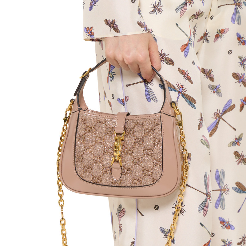 Gucci Jackie 1961 crystal mini bag 4