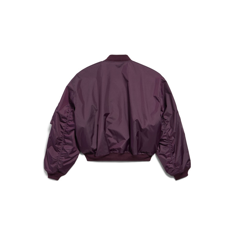 Bomber Jacket Large Fit in Dark Purple 7