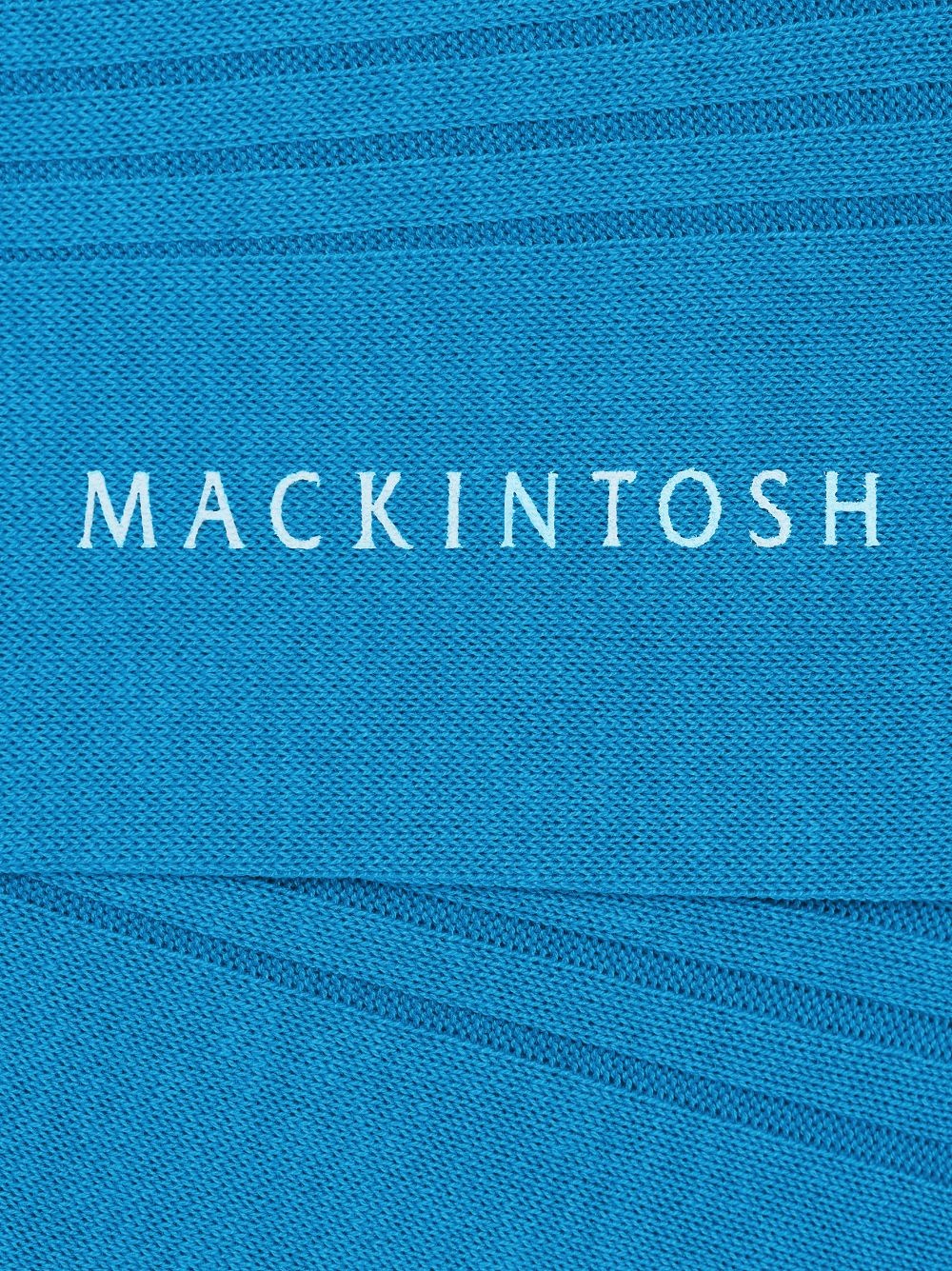 BRIGHT TURQUOISE FIL D'ECOSSE 5X3 RIBBED SOCKS - 2