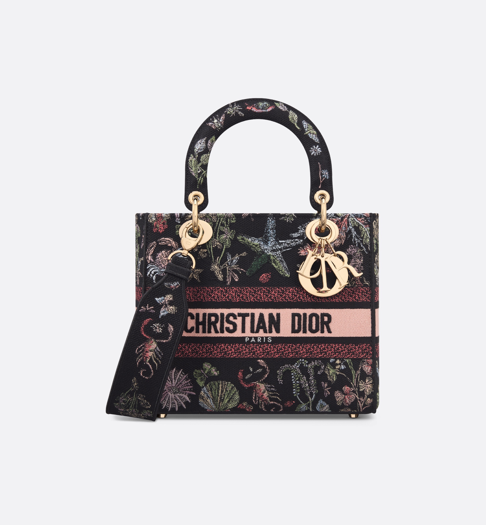 【残り僅か】Dior LADY DIOR D-LITE BAG MEDIUM Dior MEDIUM LADY D-LITE BAG M0565ORZI_M973 – BORDER-GARA